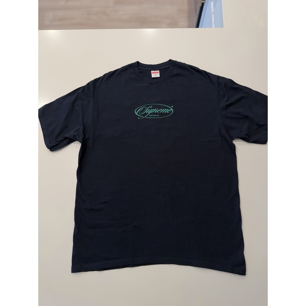 Supreme Finest Tee Navy FW20 Mens XL Streetwear Logo T-Shirt
